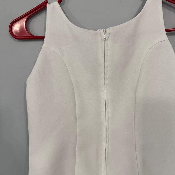 Vintage Little Miss White Sleeveless Dress Approx Girls Size 12 Zip Up Back - Picture 7 of 8